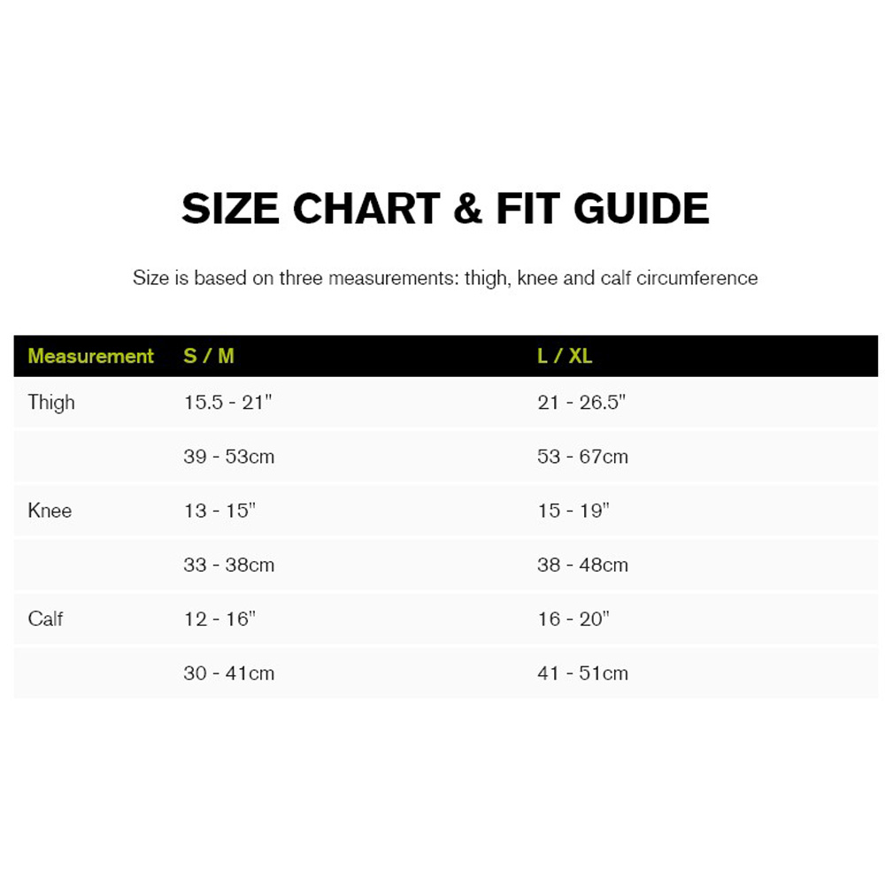 donjoy size chart