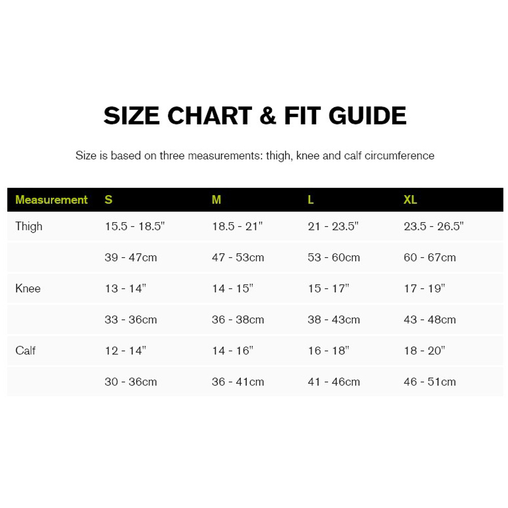 donjoy size chart