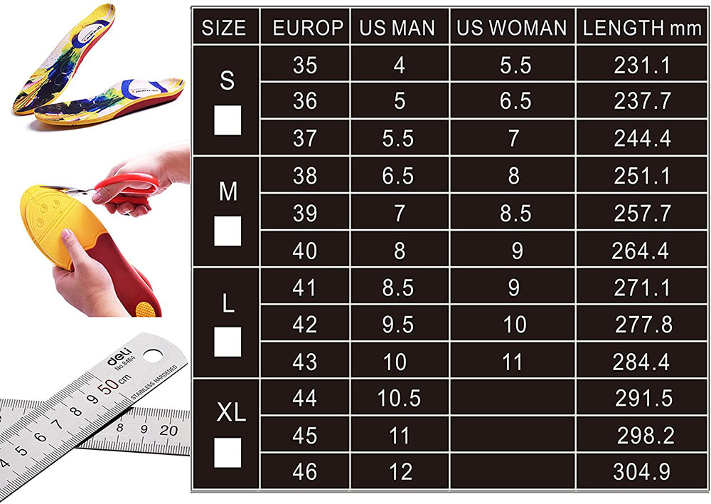 Dr. Warm Size Chart
