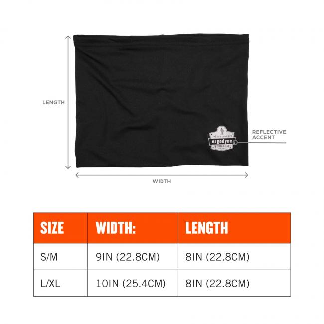 Ergodyne Chill-Its Size Chart