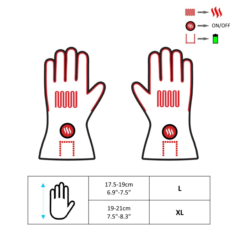 Glovii Size Chart