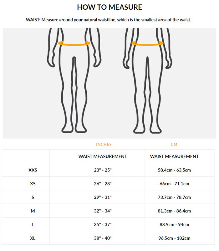 nathan Size Chart
