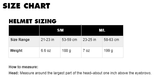 Black Diamond Sizing