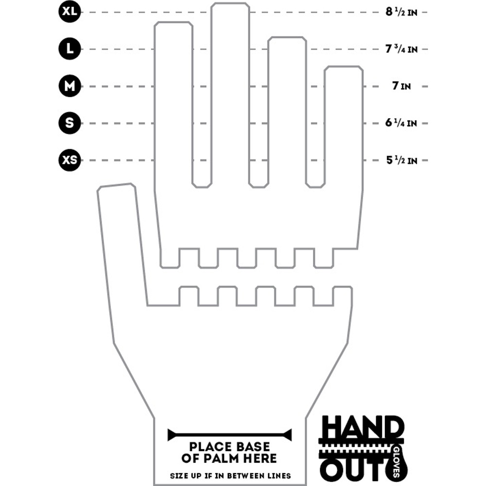 handoutglove size chart