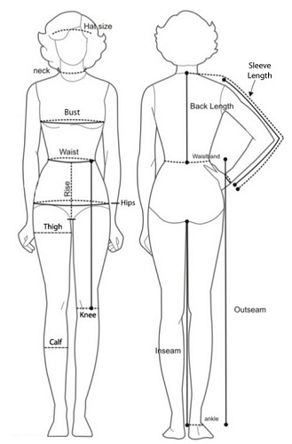 Female Gerbing Sizing