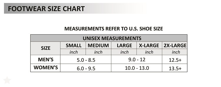 Temp360 Size Chart